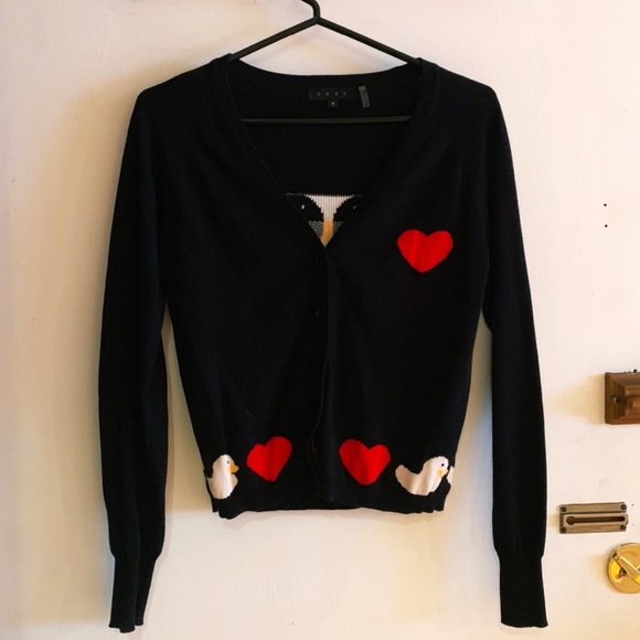 Swan and Heart Cardigan - Picture 4 of 4